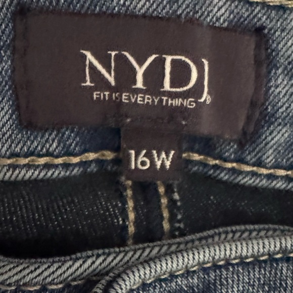 NYDJ Blue Flare Jeans Lift Tuck Technology Size 16W - Picture 3 of 5